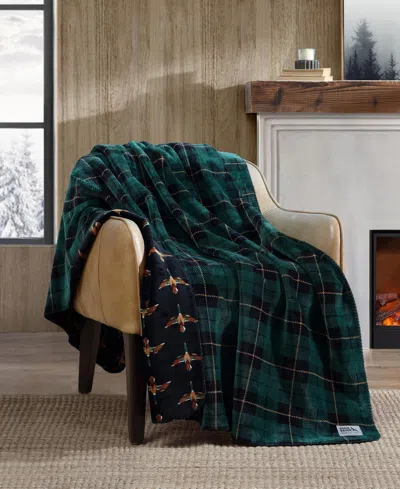 Eddie Bauer Trailhead Plaid Flannel Oversized Throw, 70" X 60"