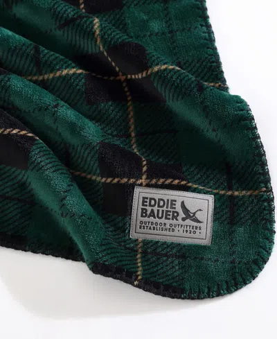 Eddie Bauer Trailhead Plaid Flannel Oversized Throw, 70" X 60"