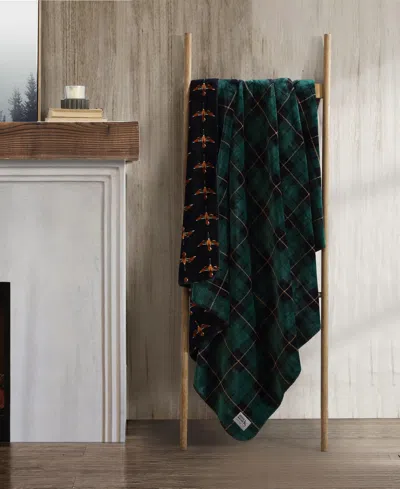 Eddie Bauer Trailhead Plaid Flannel Oversized Throw, 70" X 60"