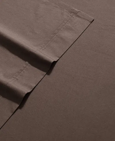 Calvin Klein Closeout!  Washed 200-thread Count Cotton 3-pc. Sheet Set, Twin In Brown