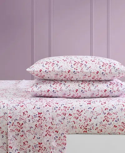 Betsey Johnson Printed Microfiber 4 Piece Sheet Set, Full