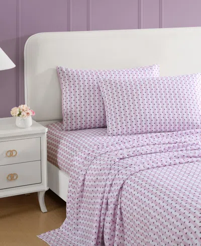 Betsey Johnson Printed Microfiber 3 Piece Sheet Set, Twin