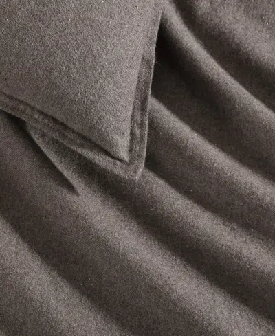 Calvin Klein Melange Flannel 3-pc. Comforter Set, Queen In Brown