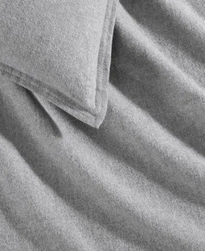 Calvin Klein Closeout!  Melange Flannel 3-pc. Duvet Cover Set, Queen In Gray