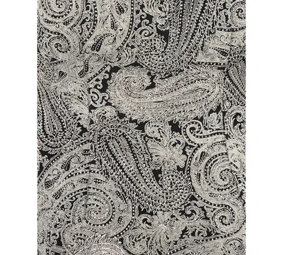 Alex Evenings Plus Size Glitter-print Jacket & Top Set In Black