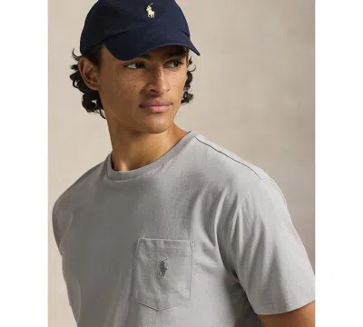 Polo Ralph Lauren Men's Classic Fit Crew Neck Pocket T-shirt In Gray