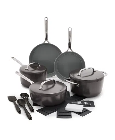 Greenpan Gp5 Hard Anodized Healthy Ceramic Nonstick 15-piece Set In Brown