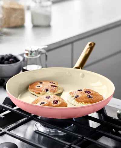 Greenpan Reserve Hard Anodized Aluminum, Stainless Steel 3 Piece Nonstick Frying Pan Set In Pink