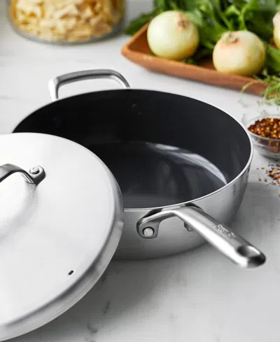 Greenpan Gp5 Stainless Steel 4-quart Saute Pan With Lid In Silver