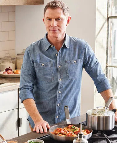 Greenpan X Bobby Flay Nonstick Stainless Steel 8" And 10" Frypan Set In Silver