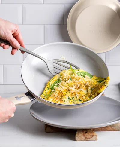 Greenpan Dover Ceramic Nonstick 12-piece Cookware Set In Brown