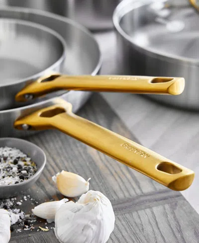 Greenpan Reserve Stainless Steel 10-piece Cookware Set In Silver