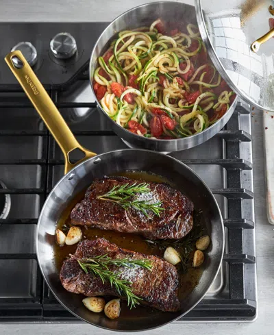 Greenpan Reserve Stainless Steel 10-piece Cookware Set In Silver