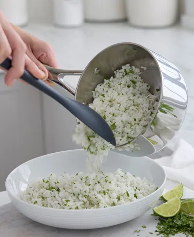 Greenpan Valencia Pro Stainless Steel Uncoated 1.6-quart Saucepan With Lid In Gray