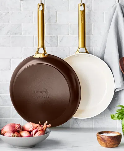 Greenpan Reserve 2-pc. Hard-anodized Nonstick Frypan Set In Brown
