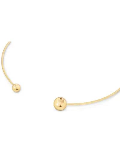 Calvin Klein Gold-tone Stainless Steel Sculptural Bubbles Sculptural Collar Necklace, 15-1/5" In Gold