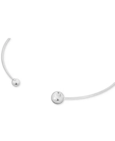 Calvin Klein Gold-tone Stainless Steel Sculptural Bubbles Sculptural Collar Necklace, 15-1/5" In White