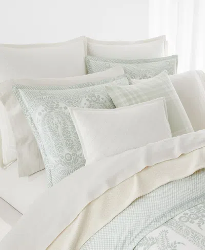 Ralph Lauren Kent Cotton-linen Pillowcase Set, Standard In Green