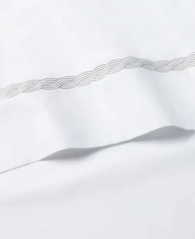 Ralph Lauren Spencer Cable Embroidery 4-pc. Sheet Set, California King In Gray