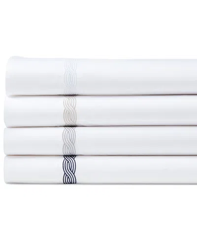 Ralph Lauren Spencer Cable Embroidery 4-pc. Sheet Set, California King In Gray