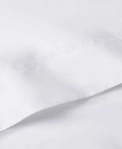 Ralph Lauren Spencer Cable Embroidery 4-pc. Sheet Set, California King In White