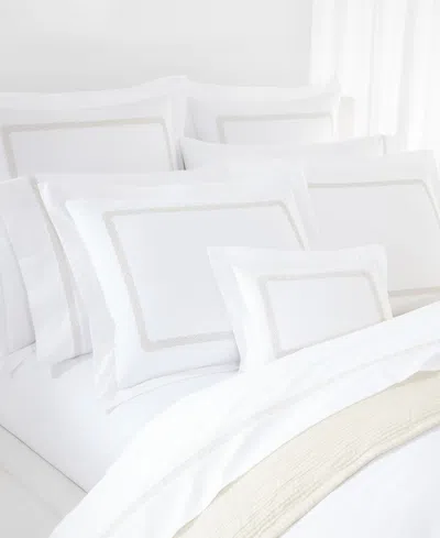 Ralph Lauren Spencer Cable Embroidery Decorative Pillow, 12" X 16" In Brown