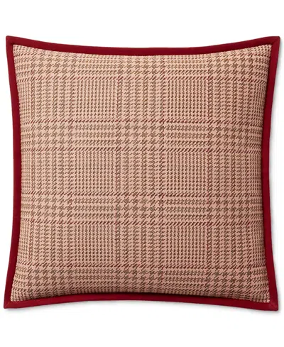 Ralph Lauren Hallie Checked Decorative Pillow, 18" X 18" In Multi