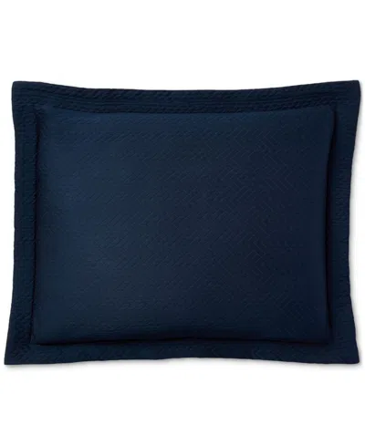Ralph Lauren Kaia Matelasse Sham, Standard In Blue