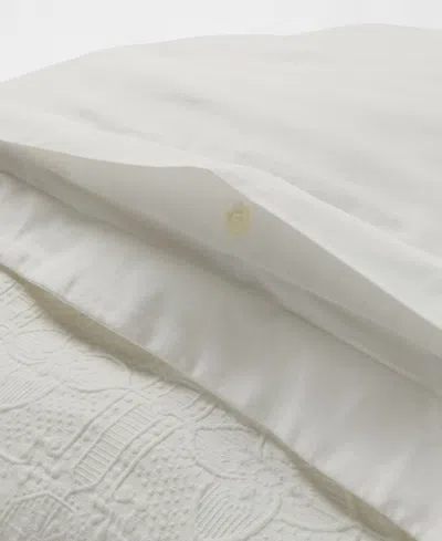 Ralph Lauren Sascha Textured Medallion Duvet Cover Set, King In White