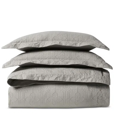 Ralph Lauren Sascha Textured Medallion Comforter Set, King In Gray
