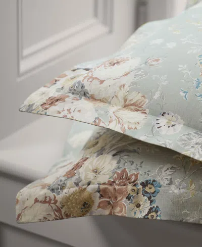 Ralph Lauren Gwynne Floral 3-pc. Duvet Cover Set, Full/queen In Green