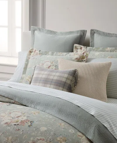 Ralph Lauren Gwynne Floral 3-pc. Duvet Cover Set, Full/queen In Green