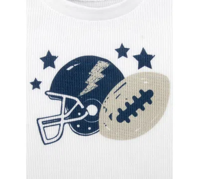 Baby Essentials Baby Boys Varsity Jacket, Football T-shirt & Pants, 3 Piece Set In Multi