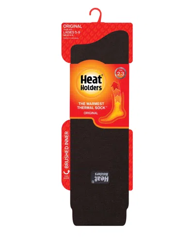 Heat Holders Women's Original Long Solid Thermal Socks In Blue