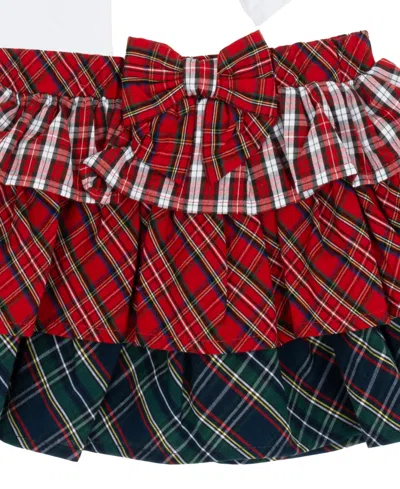 Rare Editions Baby Girls 2-piece Mixed Plaid Skirt And Bodysuit Set In Multi