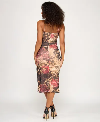 Katia Rae Juniors' Sleeveless Midi Dress In Multi