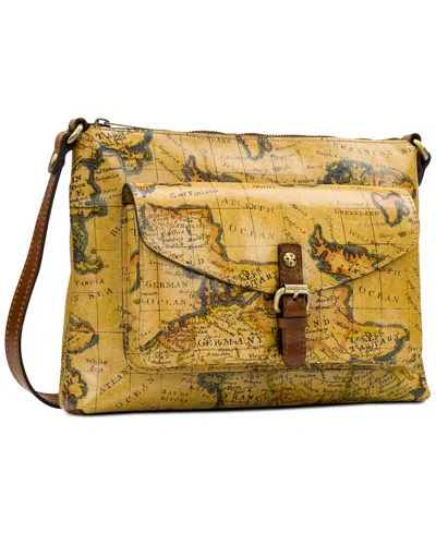Patricia Nash Kirby East West Leather Crossbody, Created For Macy's In Yellow