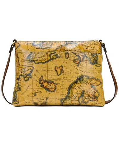 Patricia Nash Kirby East West Leather Crossbody, Created For Macy's In Yellow
