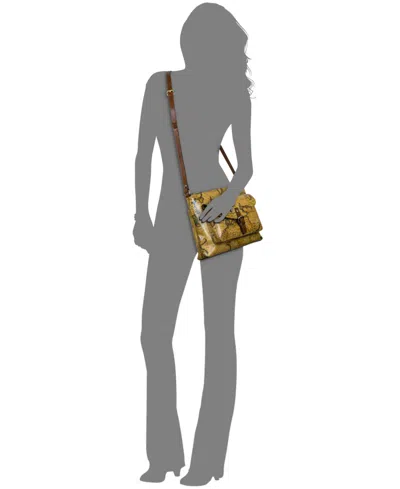Patricia Nash Kirby East West Leather Crossbody, Created For Macy's In Yellow