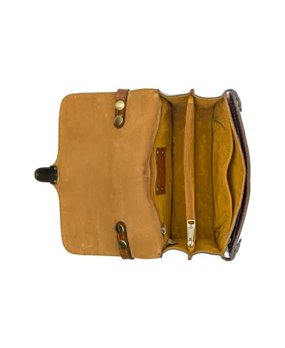 Patricia Nash Bianco Crossbody Organizer In Brown