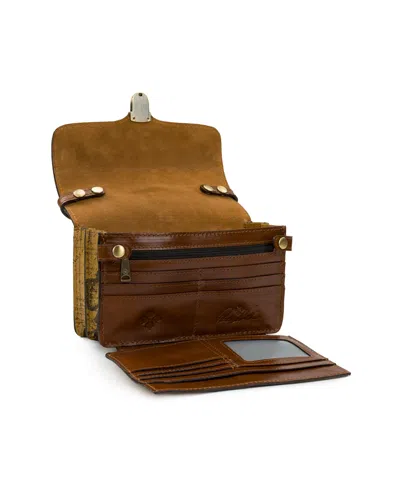 Patricia Nash Bianco Crossbody Organizer In Brown