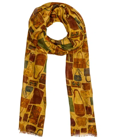 Patricia Nash Vintage Print Scarf In Yellow