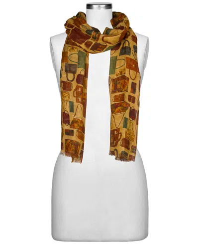 Patricia Nash Vintage Print Scarf In Yellow