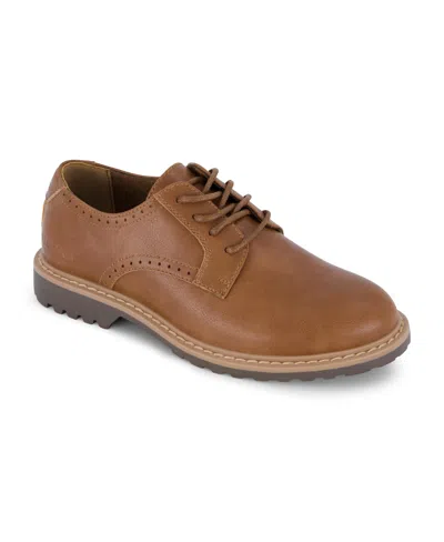 Kenneth Cole Reaction Kenneth Cole New York Little And Big Boys Pace Smart Casual Dress Shoe In Brown