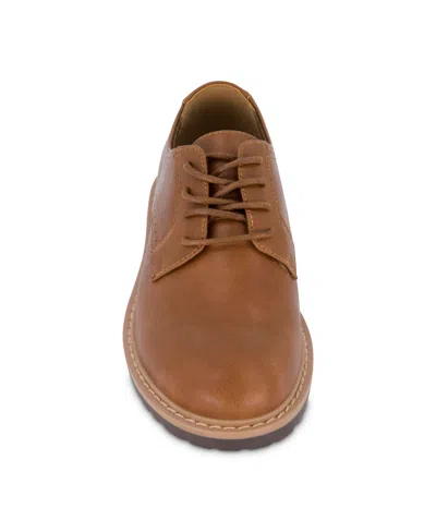 Kenneth Cole Reaction Kenneth Cole New York Little And Big Boys Pace Smart Casual Dress Shoe In Brown