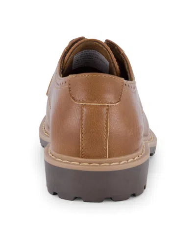 Kenneth Cole Reaction Kenneth Cole New York Little And Big Boys Pace Smart Casual Dress Shoe In Brown