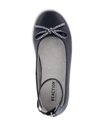 Kenneth Cole New York Little And Big Girls Daisy Luv Ballet Flat Shoes In Black