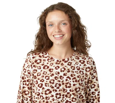 Hue Women's Waffle Fleece Pajama Set In White