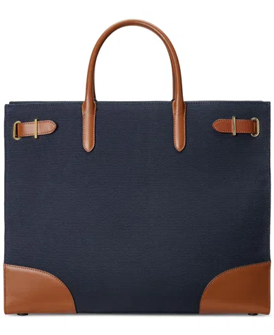 Ralph Lauren Canvas Extra-large Devyn Tote Bag In Multi