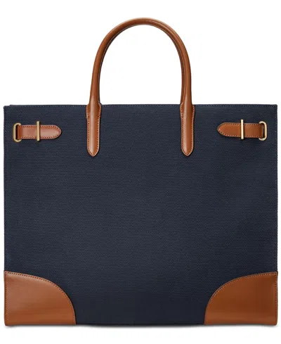 Ralph Lauren Canvas Extra-large Devyn Tote Bag In Multi